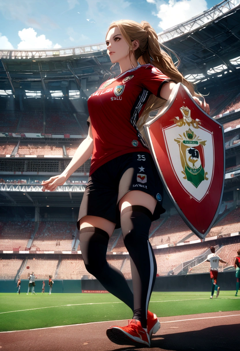 shield of São Paulo FC in 4k