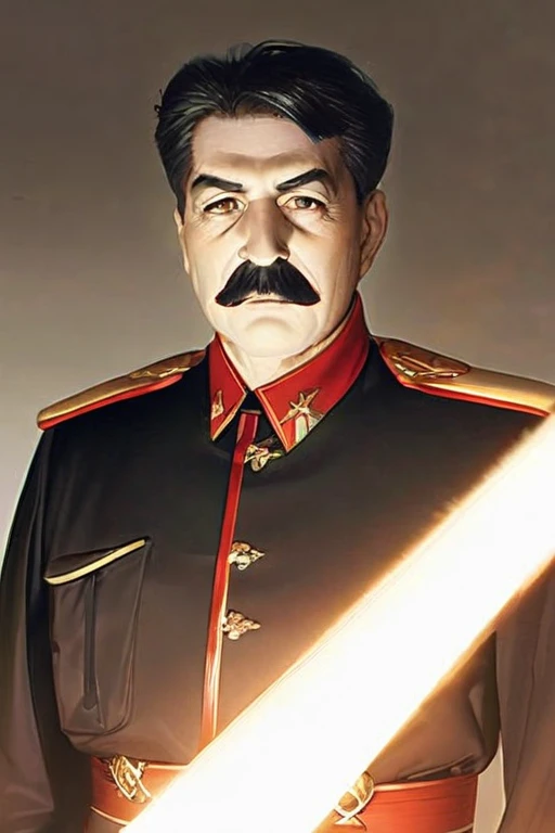 ((Best quality)), ((masterpiece)), (detailed), Stalin if he had lived until 2033