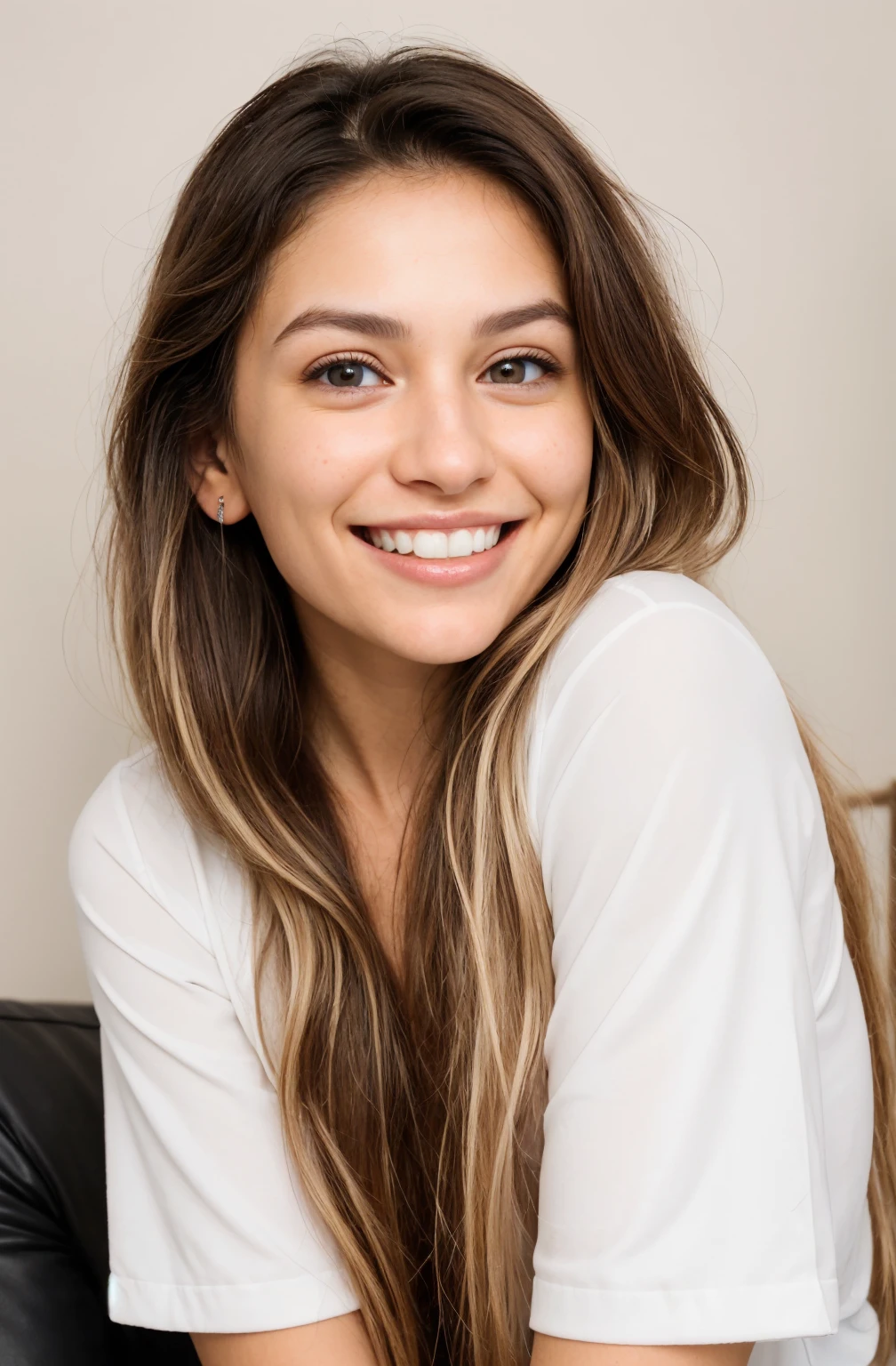 ultra realistic, white teethes