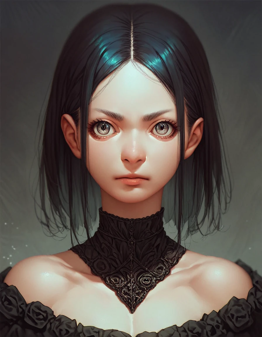score_9, score_8_up, score_7_up, score_6_up, score_5_up, score_4_up, source_anime, portrait, solo, detailed big anime eyes, 30 years Gothic female