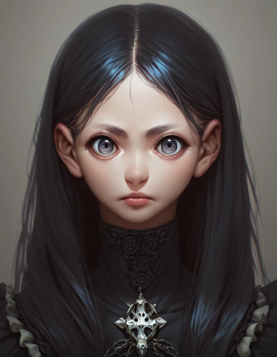 score_9, score_8_up, score_7_up, score_6_up, score_5_up, score_4_up, source_anime, portrait, solo,  detailed big anime eyes,  30 years Gothic female