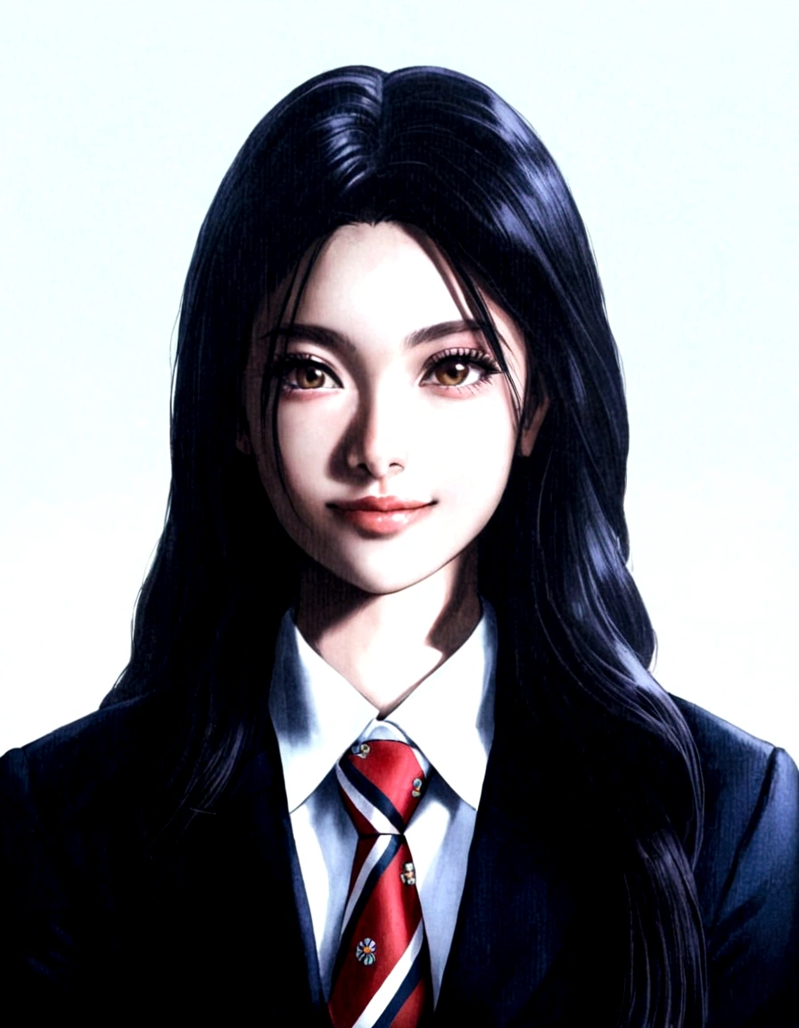 there is a woman in a suit and tie posing for a picture, cute girl, smiling girl