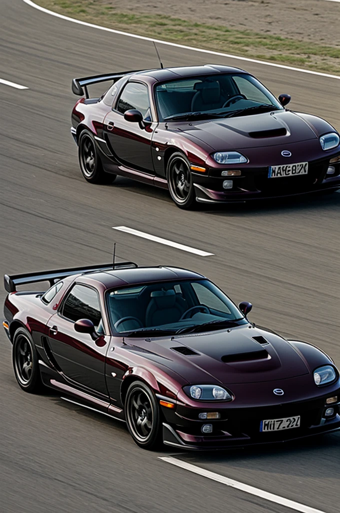 Manga, Mazda rx-7, solo, derrapando, day, alta velocidad