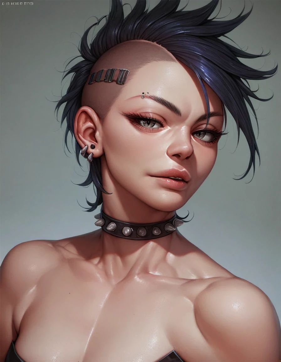 score_9, score_8_up, score_7_up, score_6_up, score_5_up, score_4_up, source_anime, portrait, solo,  detailed big anime eyes,  seductive  punk female, hentai