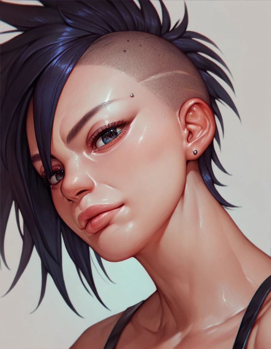 score_9, score_8_up, score_7_up, score_6_up, score_5_up, score_4_up, source_anime, portrait, solo,  detailed big anime eyes,  seductive  punk female, hentai