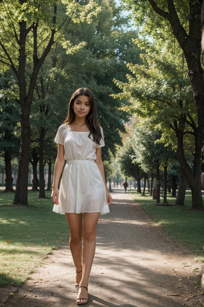 ((1 Spanish Teen Girl)), Ethereal beauty, schlank, , Sanftes Licht, ((David Hamilton-Stil)), Nahaufnahme, Meisterwerk, best quality, fotorealistisch, 8k, high resolution, detaillierte Haut, 8k uhd, dslr, Sanftes Lichting, good quality, Filmkorn, Fujifilm XT3, Full body, Nackt, im Park