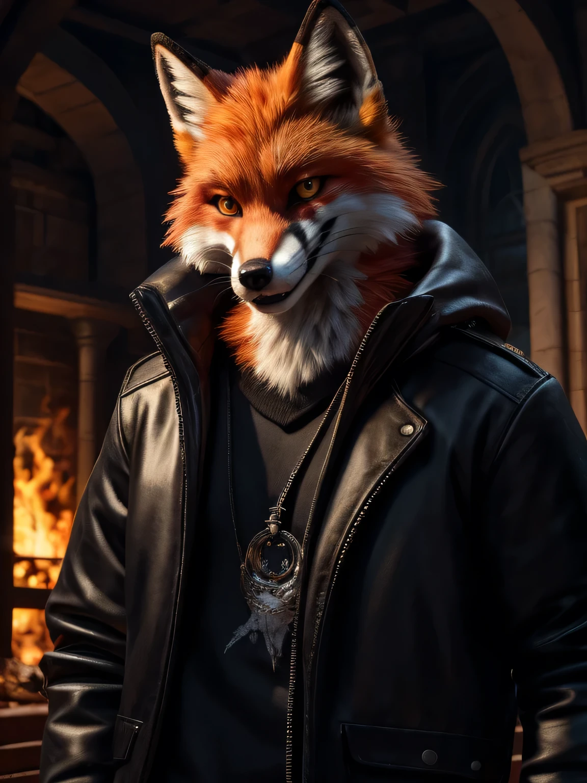 Fox Demon,Down Jackets,Foxfire Curse,Familiar fox,Dreamy atmosphere,The most beautiful form of chaos,Best angle,masterpiece,Perfect lighting,Charming smile,