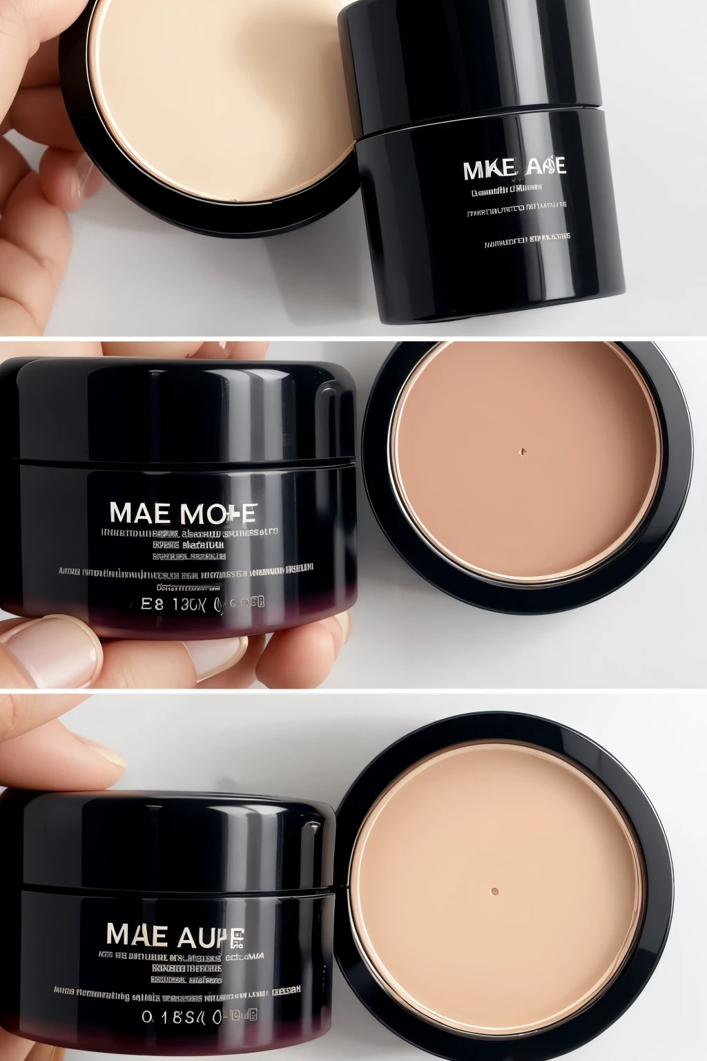 Make me realistic foundation packaging