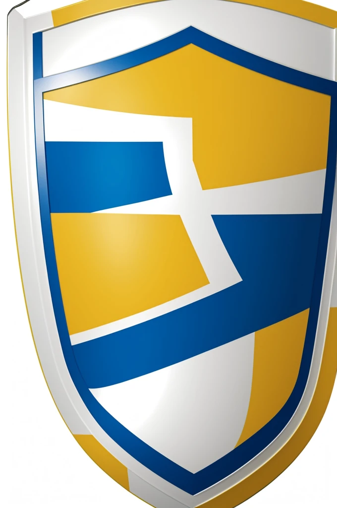 Soccer shield with white background , tiene color blanco y amarillo , con un poco de color azul , tiene escrito Real Lima para png
