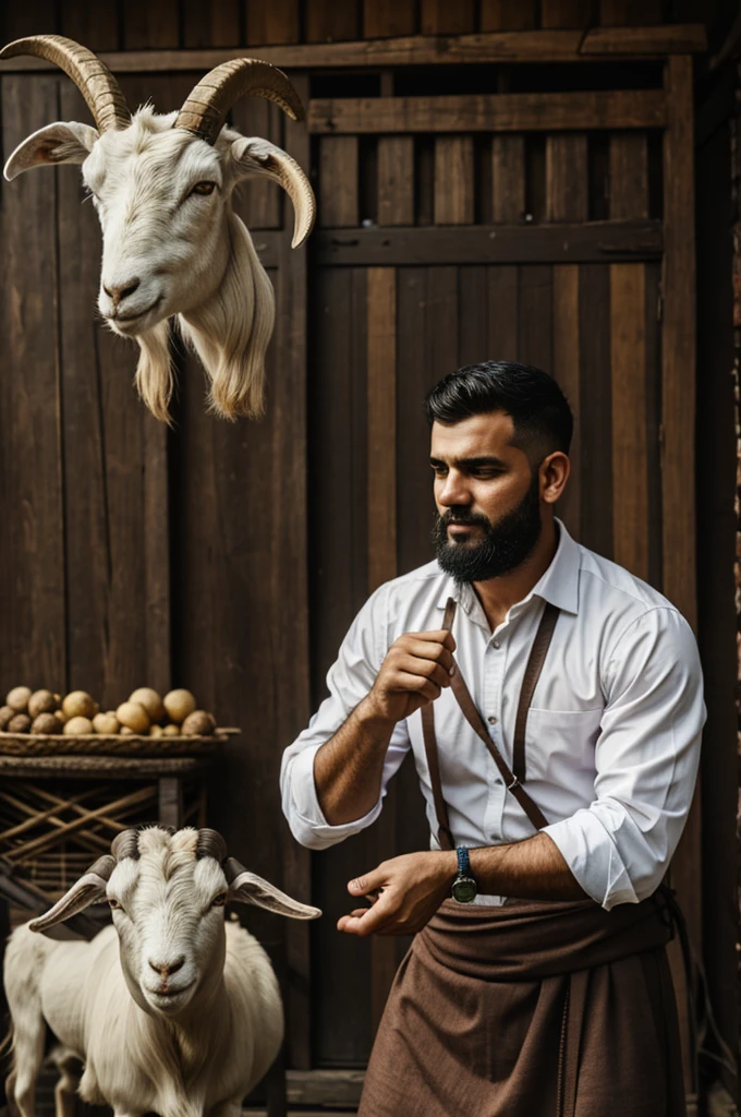 Man with goat head 