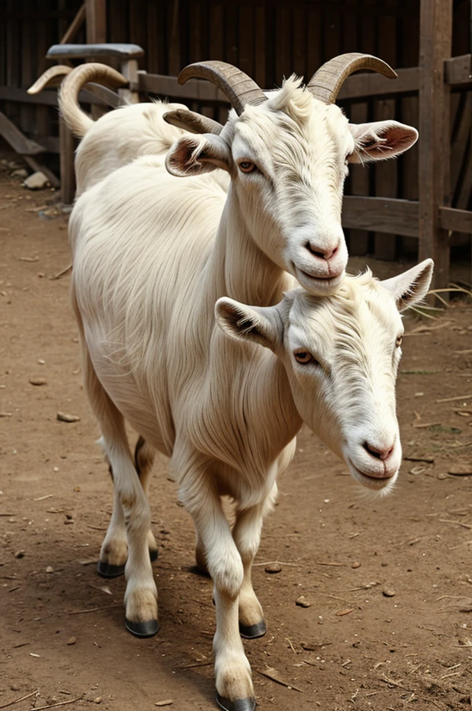 Goat have a human body