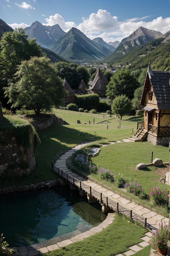 fantasy village landscape