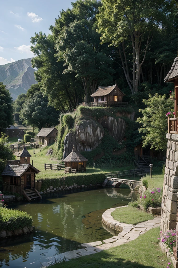 fantasy village landscape