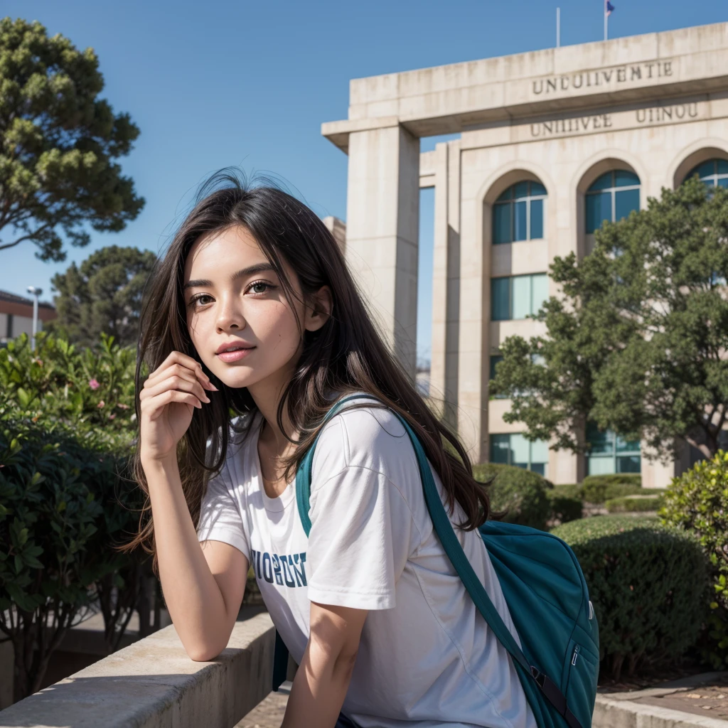 I want you to enter a university, bem chique e bonita. It&#39;s called CAIC- Academic Center for Exchange and Culture, no need to put a logo, mas deixe o nome na entrada da universidade 