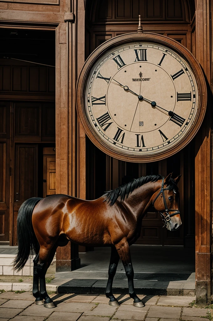 Horse, clock