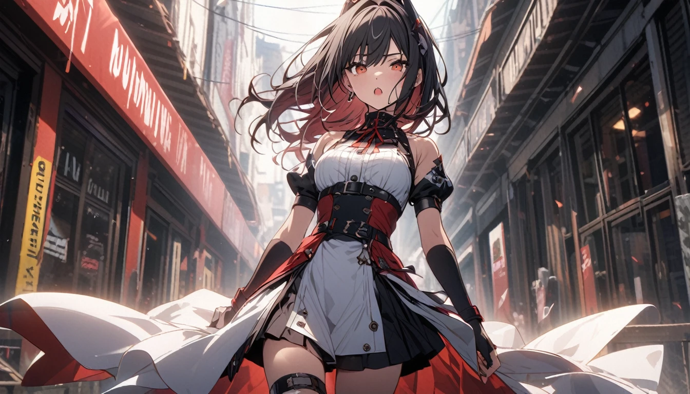 red and white