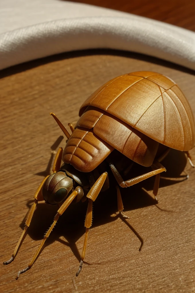 Dibujo de una cucaracha en una cama sufriendo de hambre y dificultad para moverse