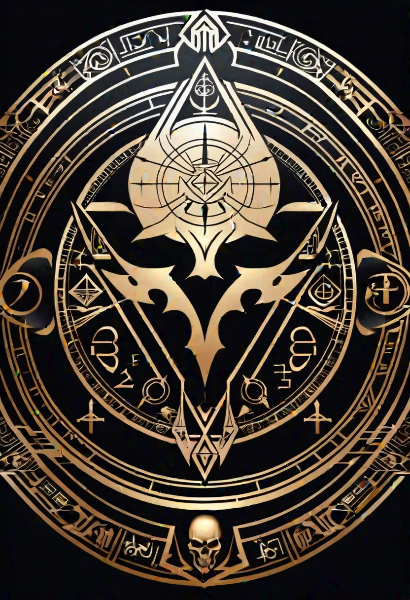 vampire tattoo style, futuristic hieroglyphics, arcane symbols, runes, dark theme, perfect golden ratio composition, masterpiece, best quality, 4k, sharp focus, perfect anatomy.