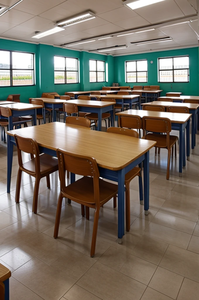 Una escuela con salones Telesecundaria