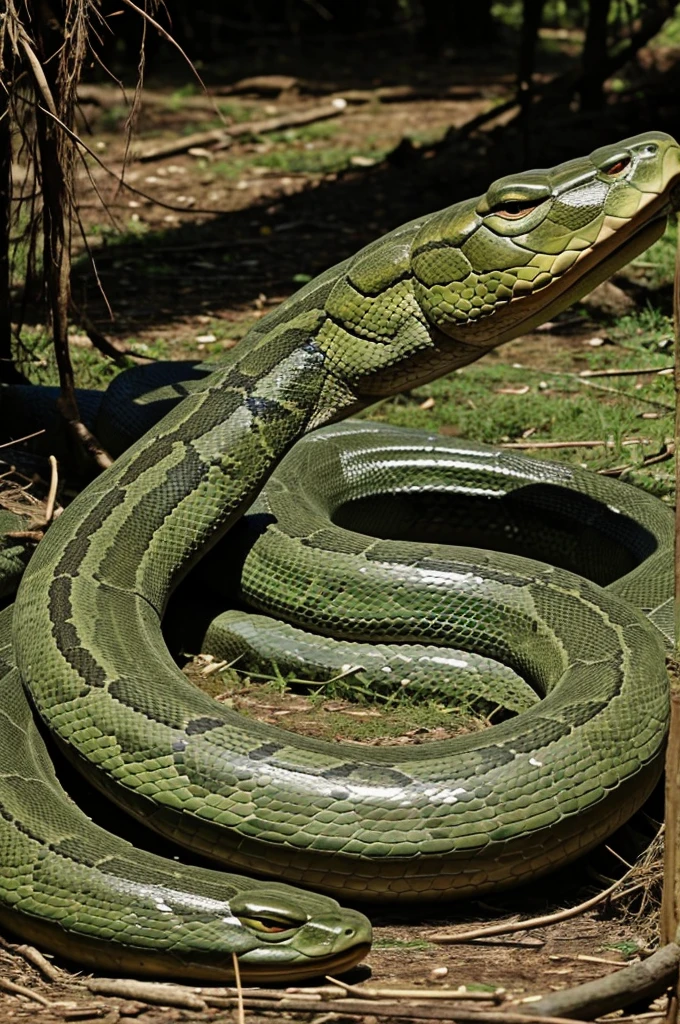 Generates a anaconda eating a beautiful naked woman SeaArt AI