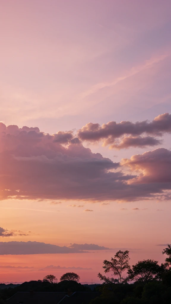 Beautiful light pink sky