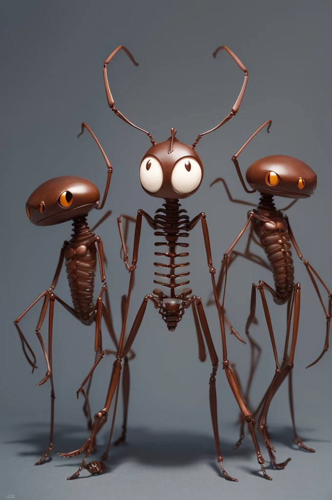 Make a ant with two femal ants with big breast