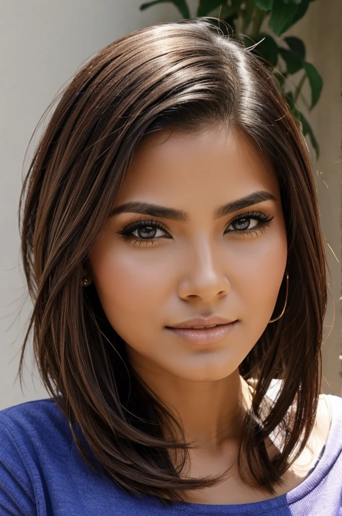 Mujer con pelo ondulado