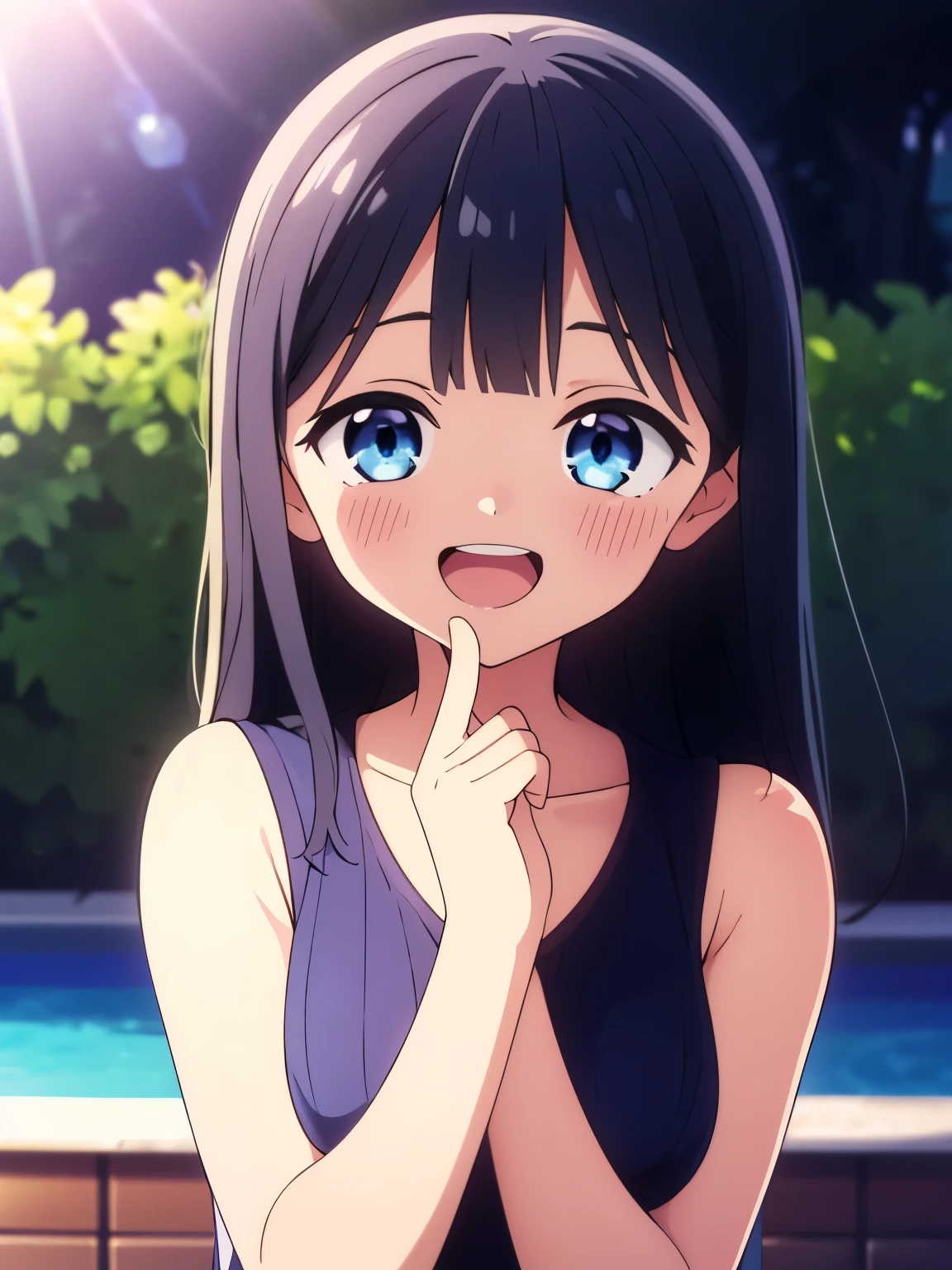 masterpiece, Highestquality, Very detailed, anime, girl,Night Pool,High cut swimsuit,笑face,:d,action,Ass Focus, akebi komichi, sailoruniform, Beach,
Upright immobile posture,Embarrassed laugh,Embarrassing、
White swimsuit,
Red hair ornament, 赤colorヘアシュシュ,
Low Ponytail,Long Hair,bangs, Black Hair, 鈍いbangs,big blue eyes,
1 girl, , 平らなchest, ,beautiful Finger,beautiful long legs,beautiful body,beautiful nose,beautiful character design, 完璧なeye, 完璧なface,表情豊かなeye,
View your viewers, centered in picture,(Upper body_body),(彼女のfaceに注eye), (Innocent_big_eye:1.0),Five Fingers Official Art,Very detailed CG Unity 8k 壁紙, Perfect Lighting,colorful, bright_front_face_Lighting, Too bright natural light、sunlight、Spring Outdoors、During the school cultural festival、
(Tabletop:1.0),(Highest_quality:1.0), 超High resolution,4K,Super detailed,
photograph, 8k, Hmph, High resolution, Absurd:1.2, 400 for Kodak Port, Film Grain, Lens flare, (Vibrant_color:1.2)
(beautiful,chest:1.4), (beautiful_face:1.5),(narrow_Waist), Blue Sailor Suit, Check it out, 大きなchest, delicious