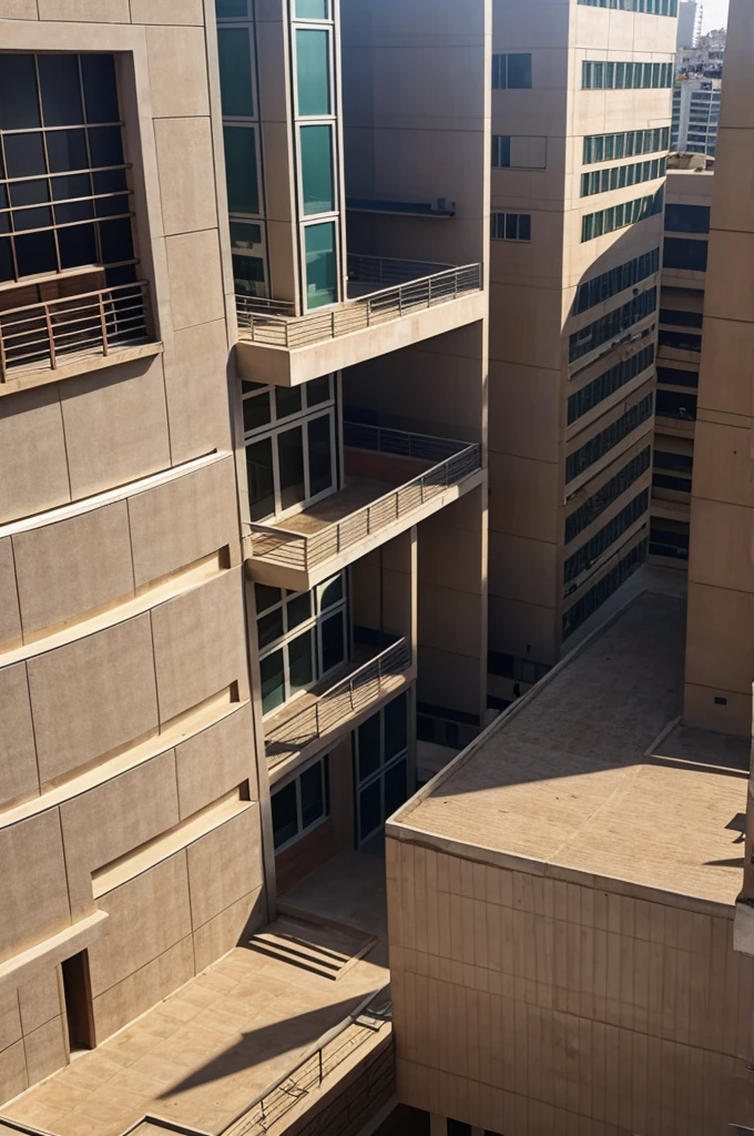 Un guineo en la cima de un edificio