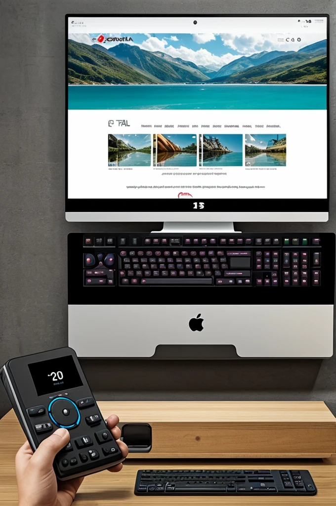 consola de doble pantalla con controles laterales portatil