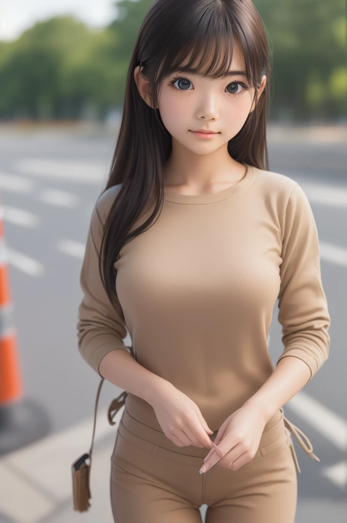 ((SFW: 1.4)),((Detailed face, Professional photography)), ((SFW, construction worker clothing, 1 Girl)), Ultra-high resolution, (Realistic: 1.4), RAW Photos, Highest quality, (PhotoRealistic Stick), concentrated, Soft Light, ((20-year-old)), ((Japanese)), (( (Young Face))), (surface), (Depth of written boundary), masterpiece, (Realistic), woman, bangs, ((1 Girl))