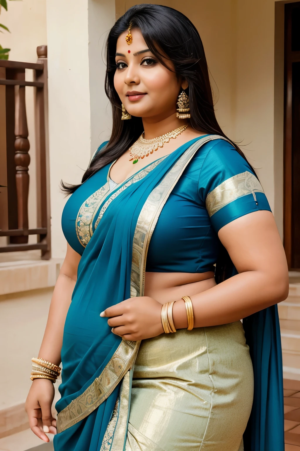 Chubby Indian hot aunty