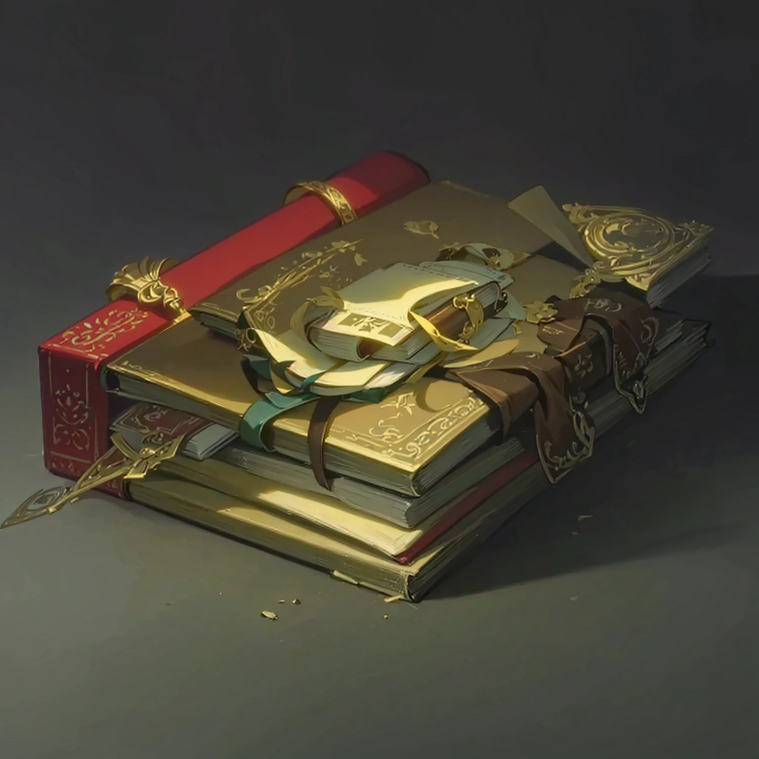 digital painting, a book, магическая a book, Sketch Beech, a book разработчика, милая a book, игровая a book, a book из игры, a book с наработками, магическая a book, mmorpg, Warm colors, cute style, medieval game, glowing effects in the background, glow effects, colorful, No characters, no characters, cute style, anime style