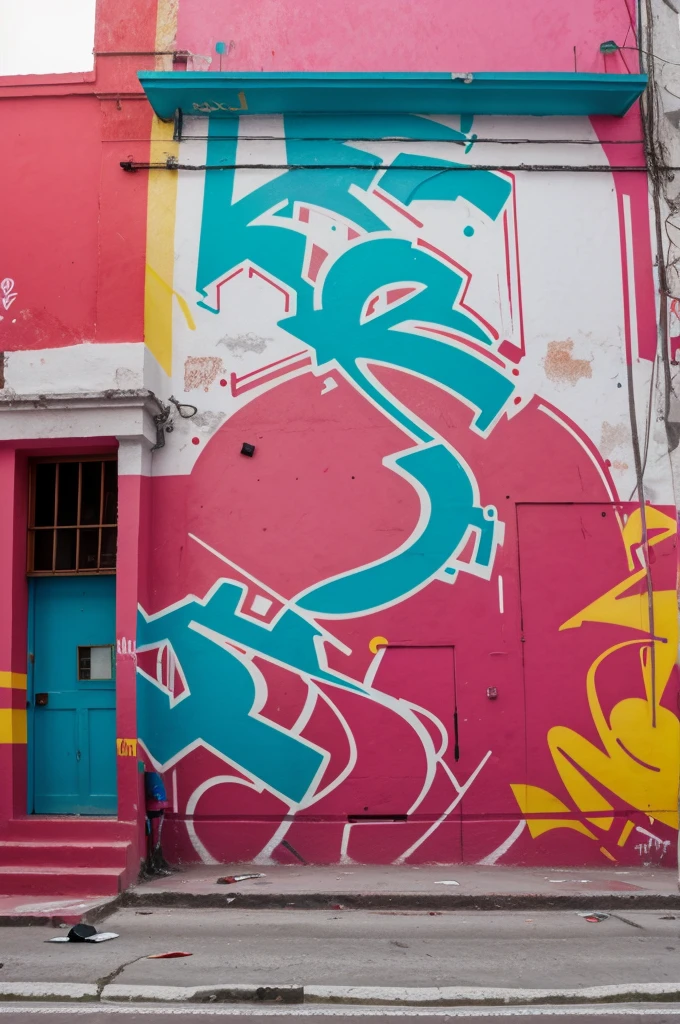 Graffiti on a damaged wall that says "puros Capuletos" de color rojo, en un muro color cafe