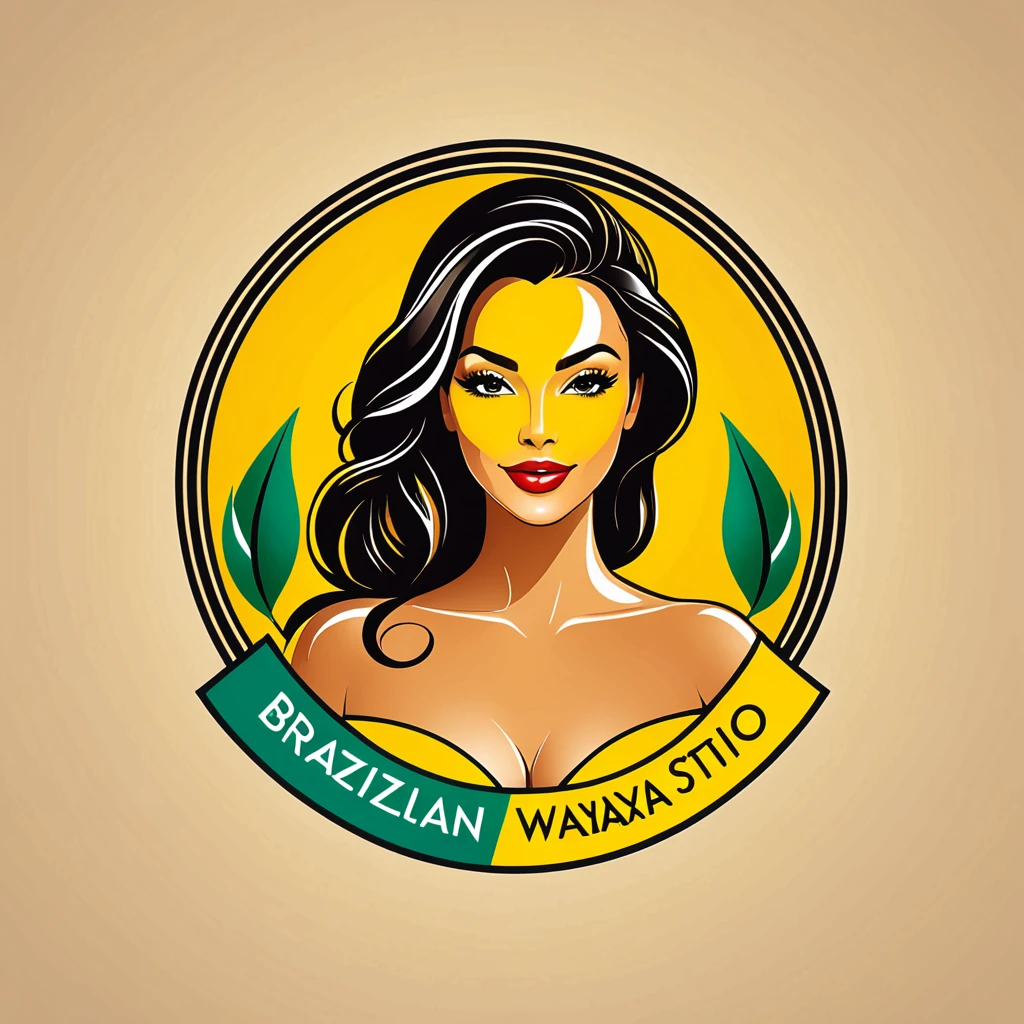 logo, vector art, logo for a brazilian waxing studio, primary colour #F7CAC9, secondary colour white