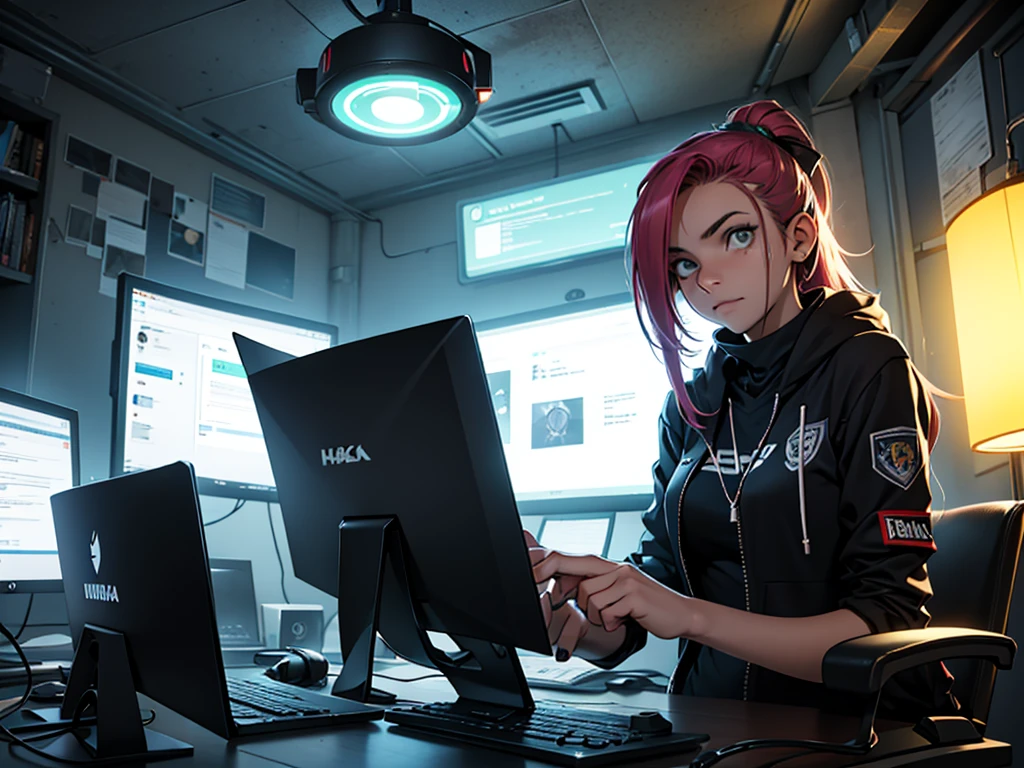 Uma garota de , hacker and rebellious technology expert who fights against oppressive systems and for information. She is in her cozy and relaxing room