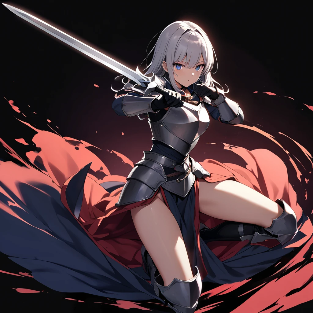 16k works,Highest quality,18-year-old,No background.White background only,whole body、Kneel,Dynamic and sexy pose, One person, Beautiful Face,, Symmetrical eyes, Perfect body, Good balance、 Perfect body、Western Armor、knight
