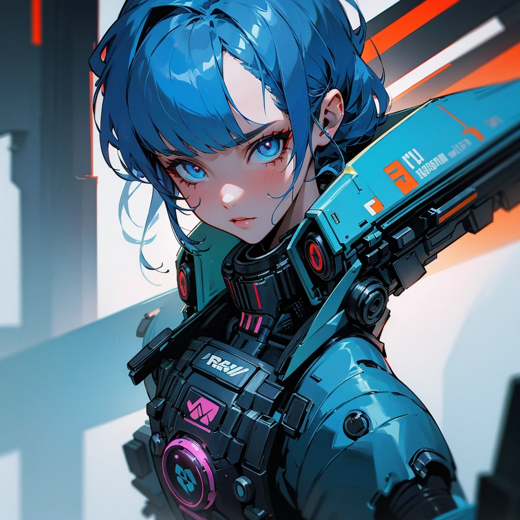 Robo cyberpunk 2179 azul