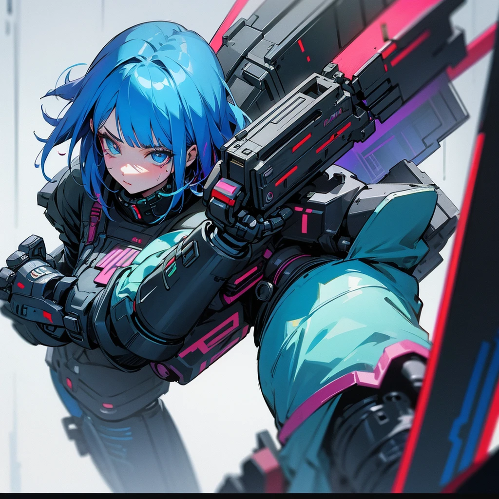 Robo cyberpunk 2179 azul