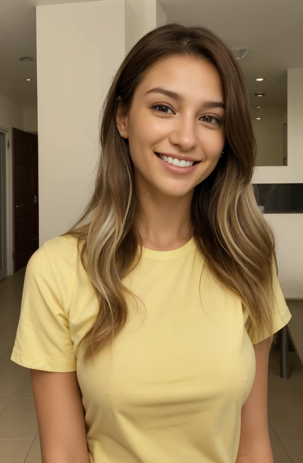 ultra realistic, white teethes