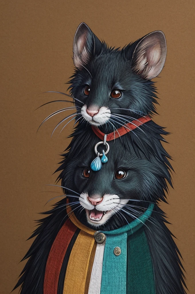 Fursona raton-laveur, avec des couleurs originales