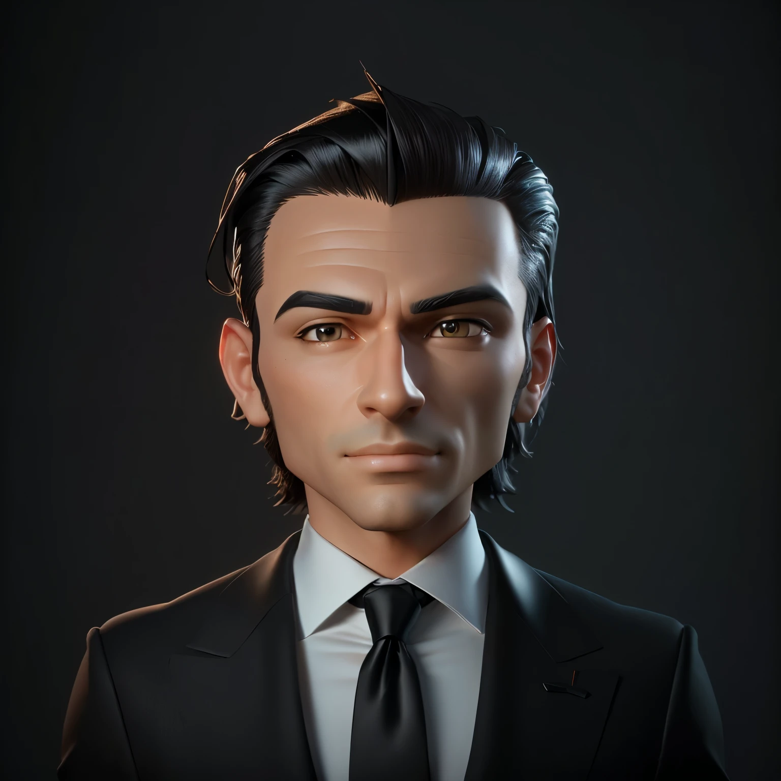 arafed image of a man in a suit and tie, for hire 3d artist, nft portrait, stylized portrait formal pose, 2 d render, professional profile picture, stylized portrait, high quality portrait, cartoon digital painting, headshot profile picture, cartoon portrait, stylized portrait h 0, cg artist, toon rendering, 3d portrait,3D cartoon realistic animated 