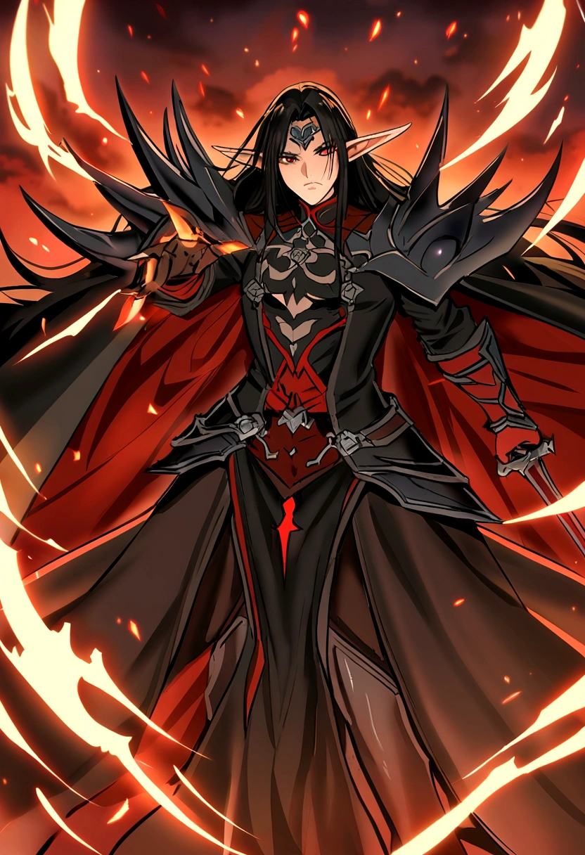 Calmtelo do jogo muop online com os personagem Blade master Elf dark lord