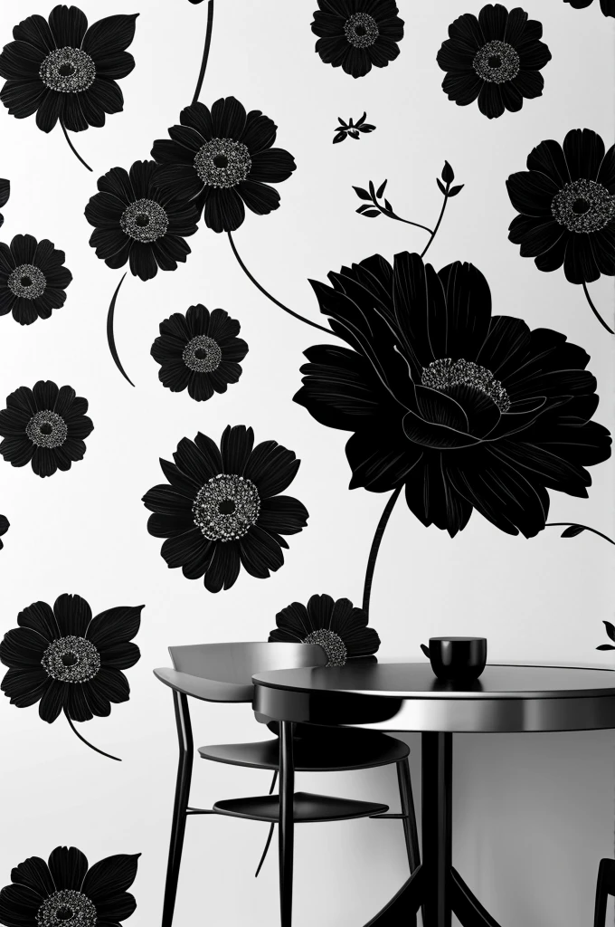 create a black and white wallpaper