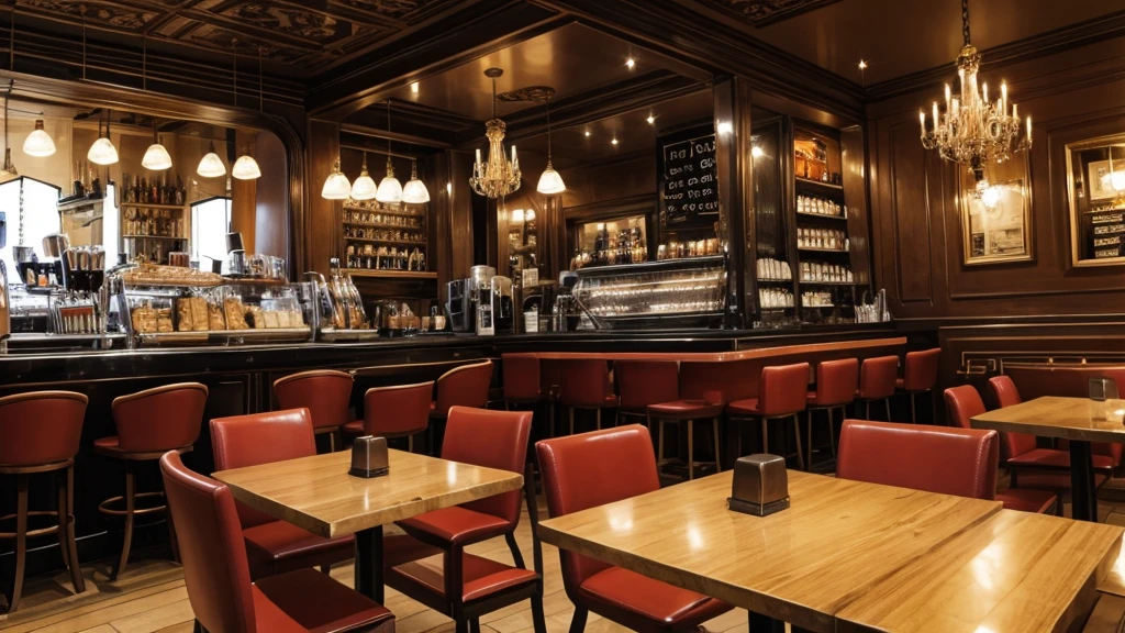 paris coffee shop interior