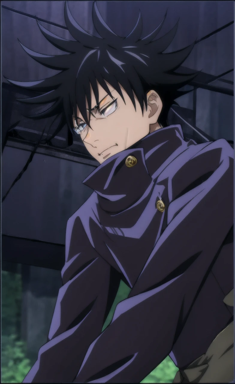 masterpiece,high quality,solo,outdoors,
MegumiFushiguro,1boy,
gakuran,fushiguro_megumi, black hair, spiked hair, black eyes, , jacket, high collar,  masterpiece,high quality,solo,outdoors,
MegumiFushiguro,1boy,
gakuran,best quality, ultra high res, , Jujutsu Kaisen, looking at viewers, standing, white hair, blue eyes,  black jacket ,popped collar, outdoors, solo focus, upper body, ryoiki tenkai, stylish_pose, 1boy, male focus, solo,  full body, blue eyes, blindfold, white hair, night, one eye covered, parted lips, high collar, looking ,4k,ultra hd , 8k 