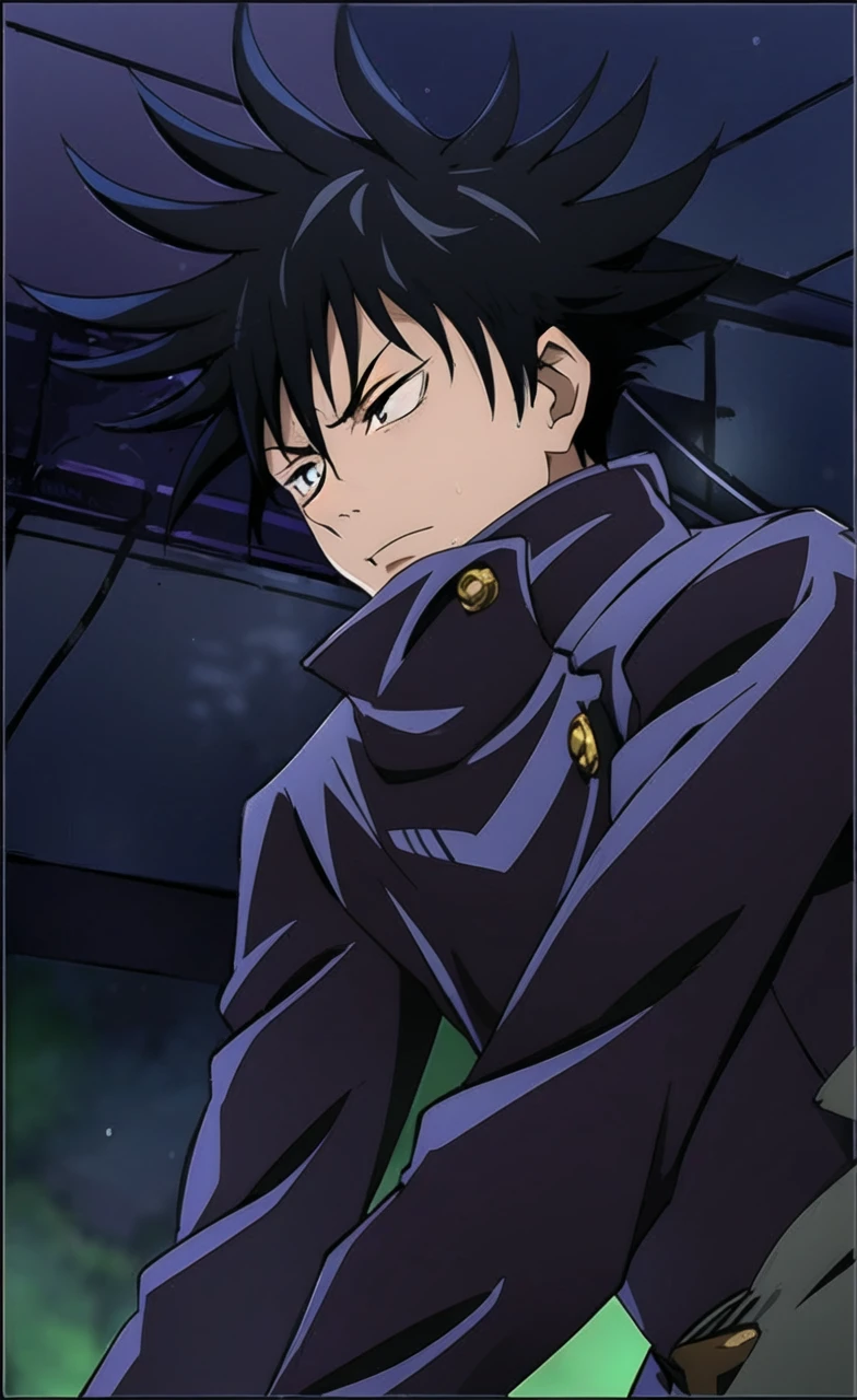 fushiguro_megumi, black hair, spiked hair, black eyes, , jacket, high collar, fushiguro_megumi, black hair, spiked hair, black eyes, , jacket, high collar, masterpiece,high quality,solo,outdoors,
MegumiFushiguro,1boy,
gakuran,best quality, ultra high res, , Jujutsu Kaisen, looking at viewers, standing, white hair, blue eyes, black jacket ,popped collar, outdoors, solo focus, upper body, ryoiki tenkai, stylish_pose, 1boy, male focus, solo, full body, blue eyes, blindfold, white hair, night, one eye covered, parted lips, high collar, looking ,4k,ultra hd , 8k
