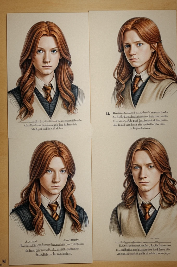 Create several drawings of the Weasley twins from Harry Potter casting mathematical spells 
