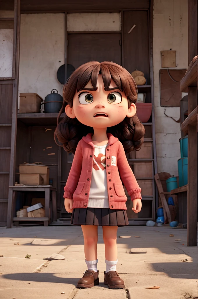 An angry girl