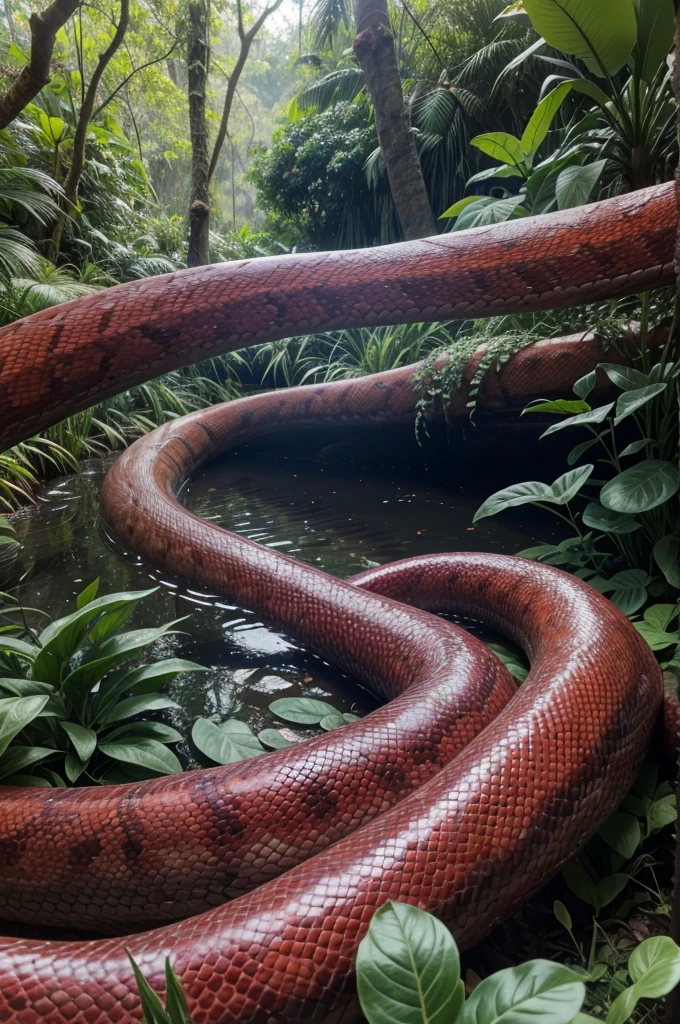 Serpente,Sozinho, jardim do eden, Serpentecom pernas, (fundo muito detalhado:1.0), (fundo altamente detalhado:1.0),